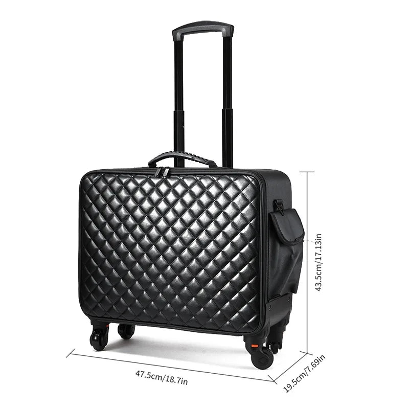 High quality briefcase Travel Makeup Bag Luggage Suitcase for Artists - GilloServ