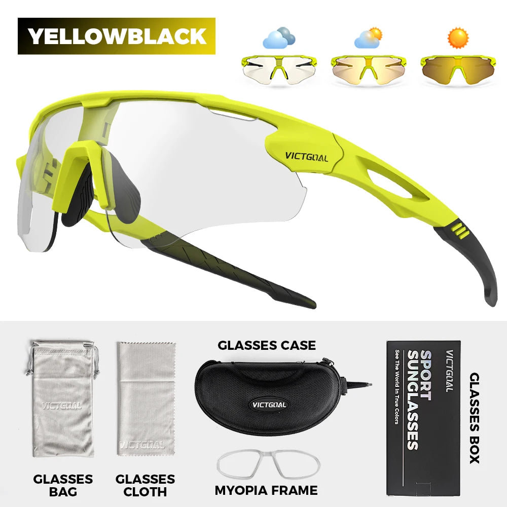 Photochromic Cycling Sunglasses for Men Women Sports UV400 - GilloServ