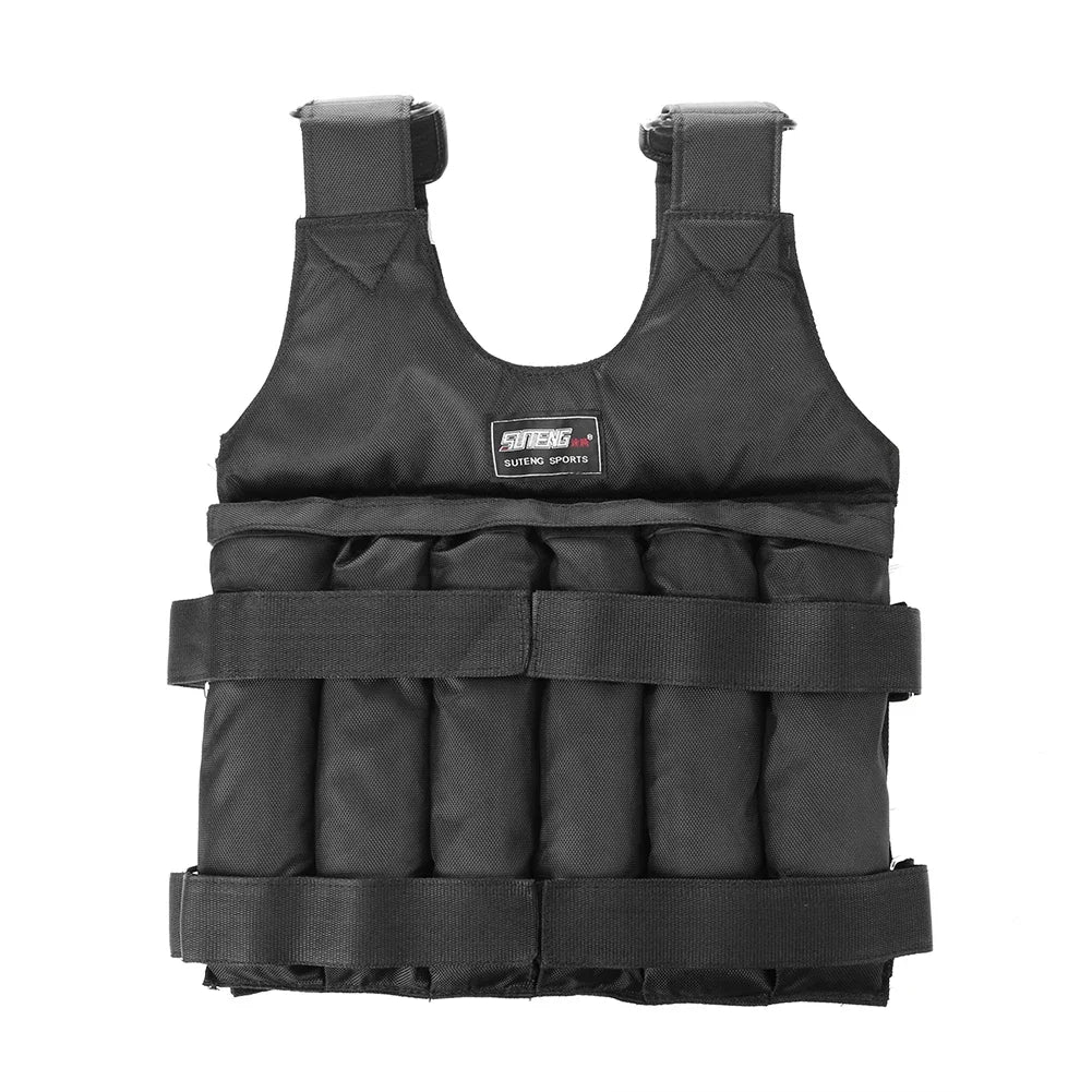1-50kg Weighted Vest Adjustable Loading Weight Jacket Exercise Waistcoat - GilloServ