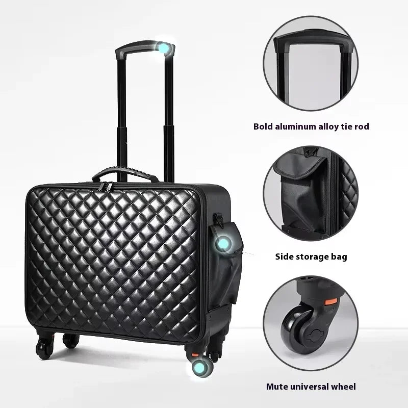 High quality briefcase Travel Makeup Bag Luggage Suitcase for Artists - GilloServ