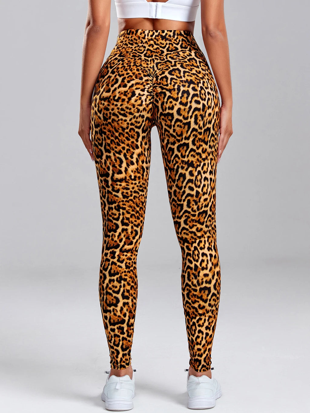 Leopard Print Leggings Women's High Waisted Yoga Pants - GilloServ