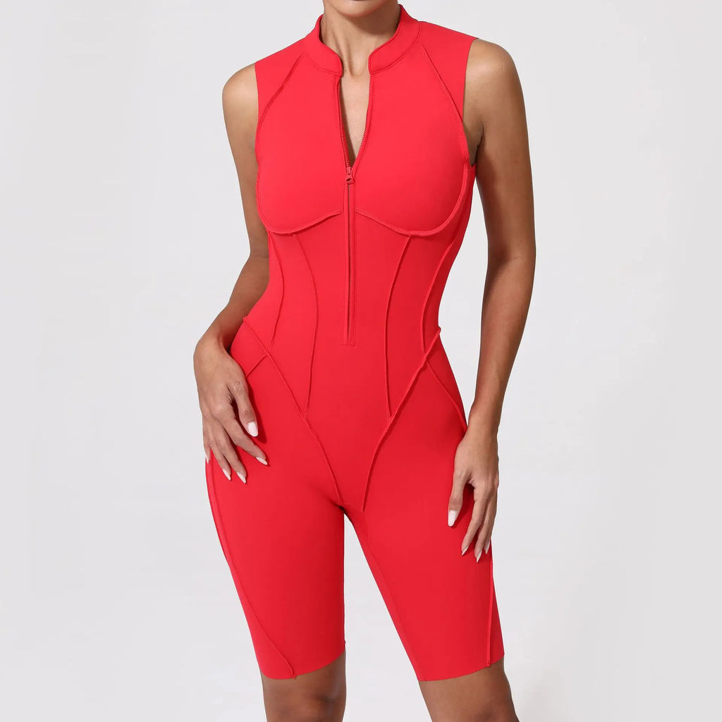 2025 New Women's Jumpsuit Hollow Back Zipper Yoga Suit - GilloServ