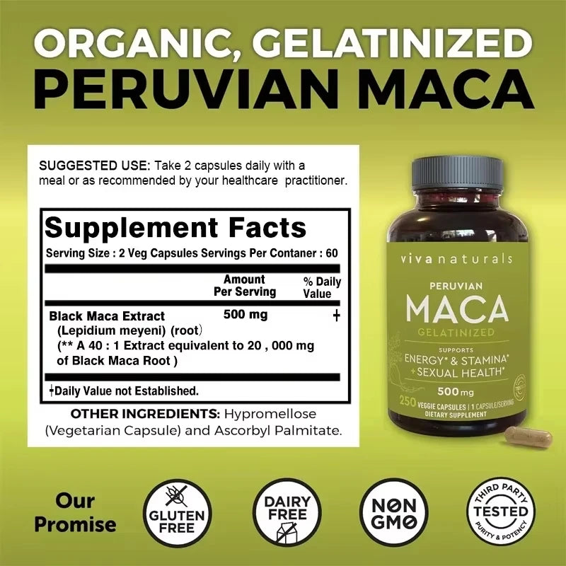 Organic Maca Root - A Natural Stress,wellness Supplement That Balances Mood and Overall Health - GilloServ