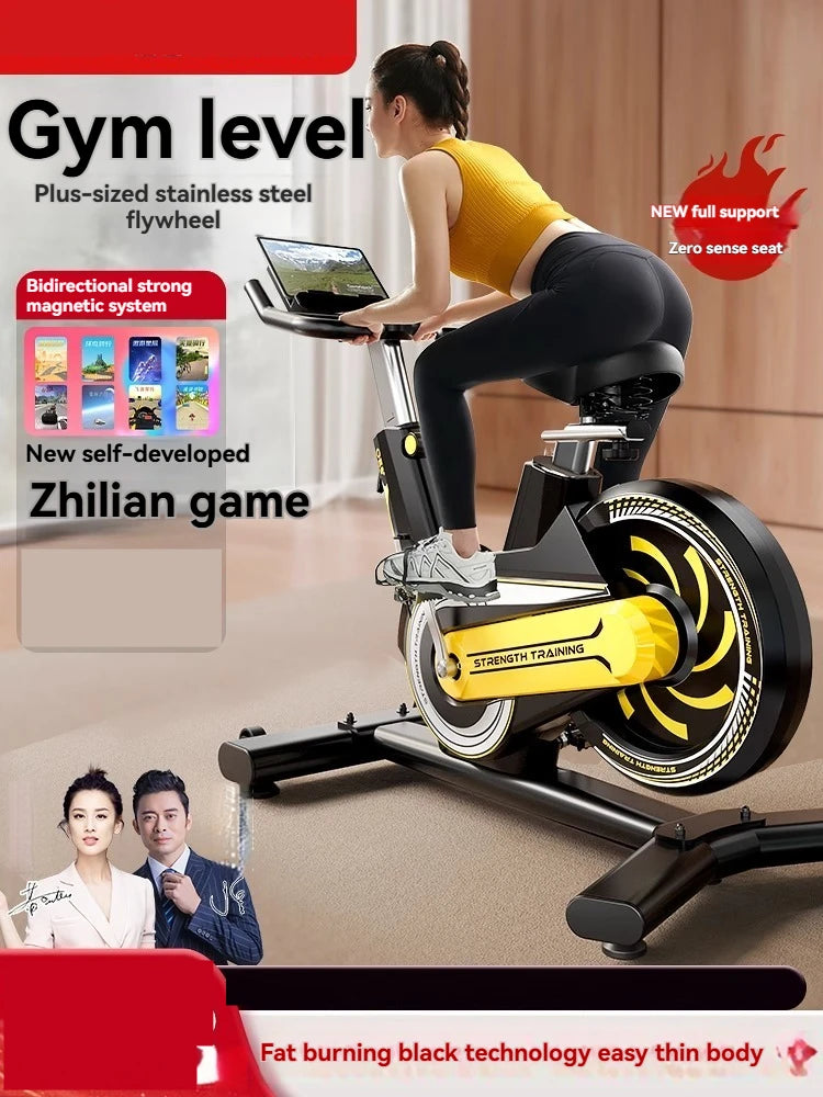 Spinning Bike Household Quiet Indoor Exercise Bike Gym Special Aerobic Weight Loss Equipment - GilloServ