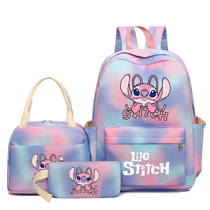 Large Capacity Backpack Colorful Zipper Double Shoulder Bag - GilloServ