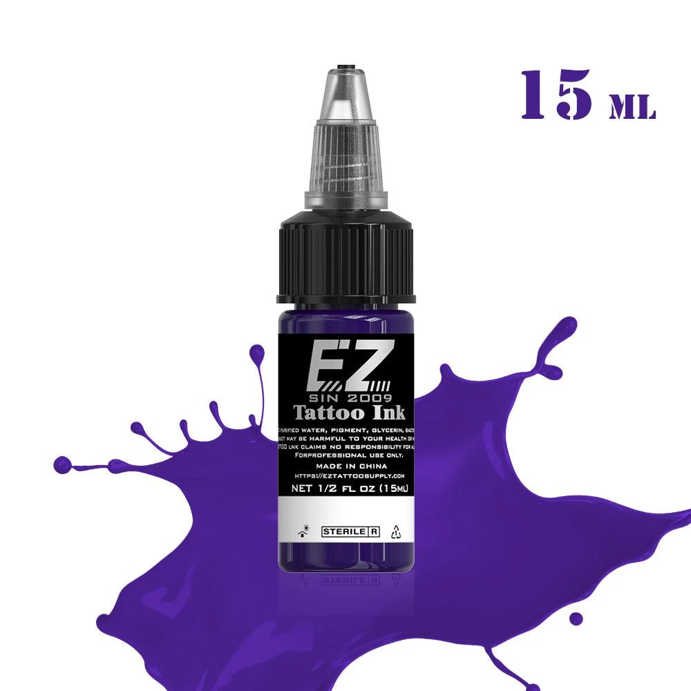 EZ Best Tattoo INK 25 Colors  1/2 oz 15ml/Bottle 3D Makeup Beauty Skin - GilloServ