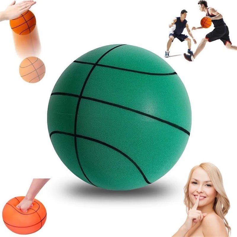 Bouncing Mute Ball Indoor Silent Basketball cm and Basket Foam Ball Sports - GilloServ