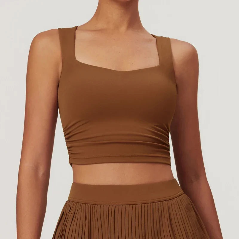 Women High Support Shockproof Sports Bra Impac Athletic Vest Quick-Dry - GilloServ