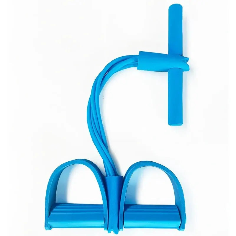 Four-Tube Pedal Tensioner Multi-Functional Household Fitness Equipment/ /Yoga Abdominal Strengthening Elastic Band Tension Rope - GilloServ