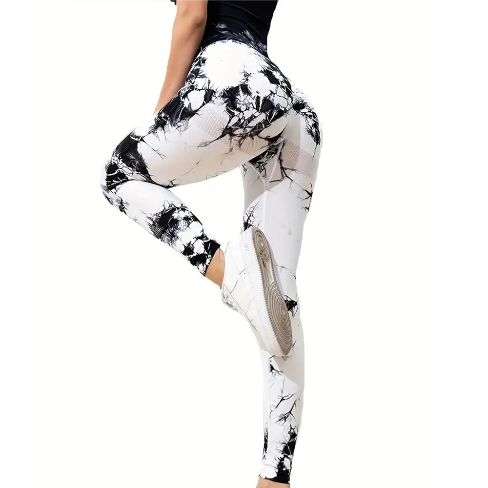 High Waist Tie Dye Yoga Leggings for Women - Perfect for Running, Fitness, and Gym Workouts - Comfortable and Stylish Activewear - GilloServ