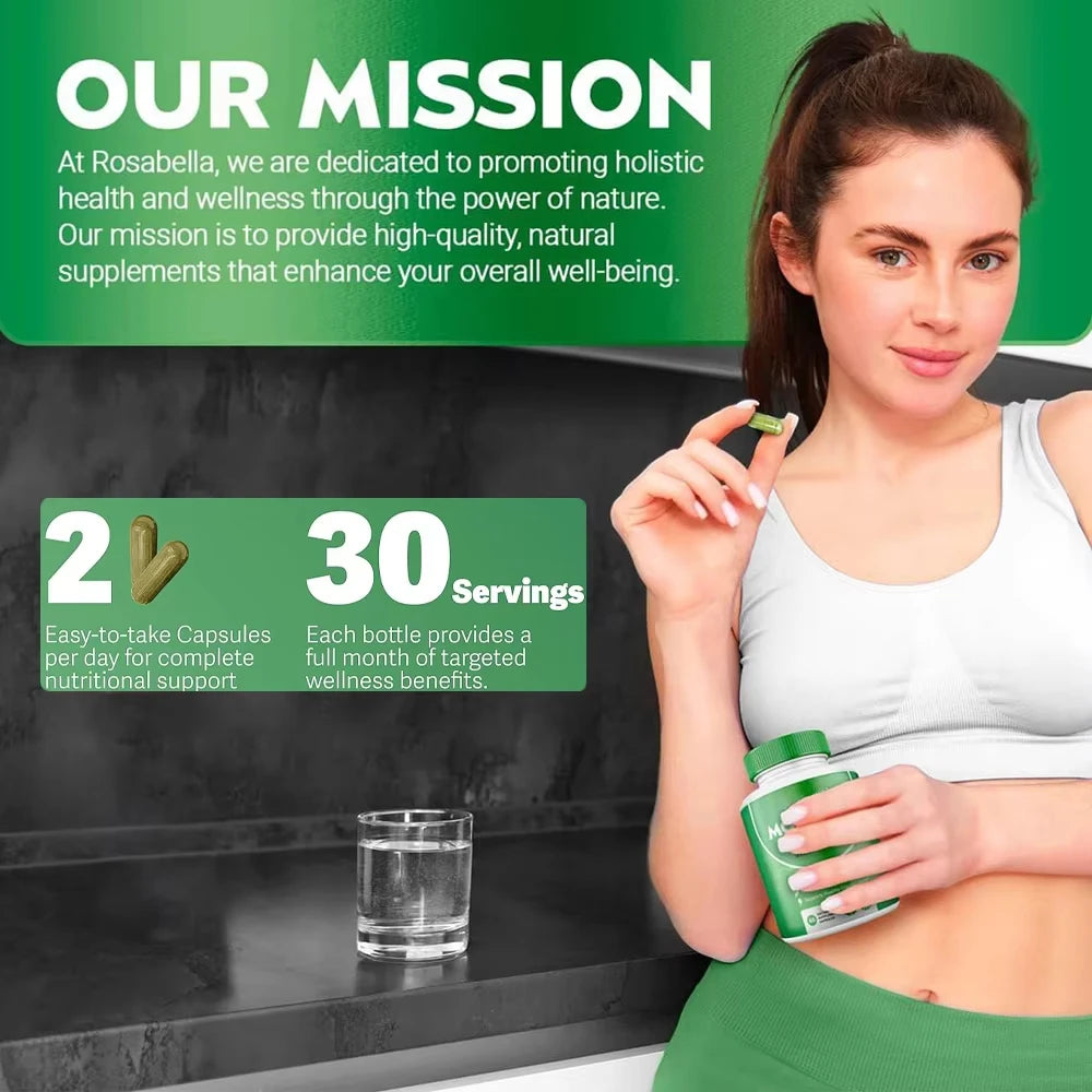 Moringa Capsules Supplement Support Sleep Well, Energy, Joints, Immune & Gut Health, Rich in Antioxidants, Vitamins & Amino Acid - GilloServ