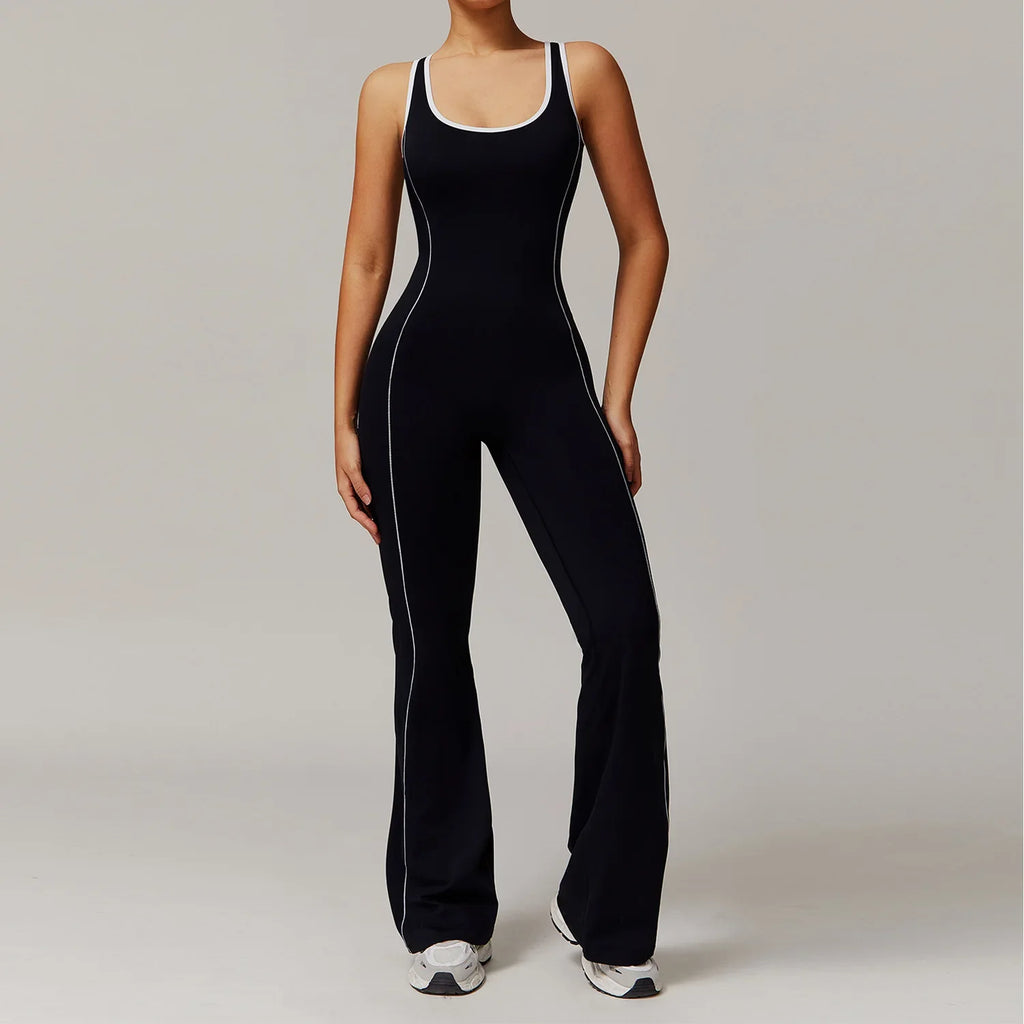 Women Backless Yoga Jumpsuit Sleeveless - GilloServ