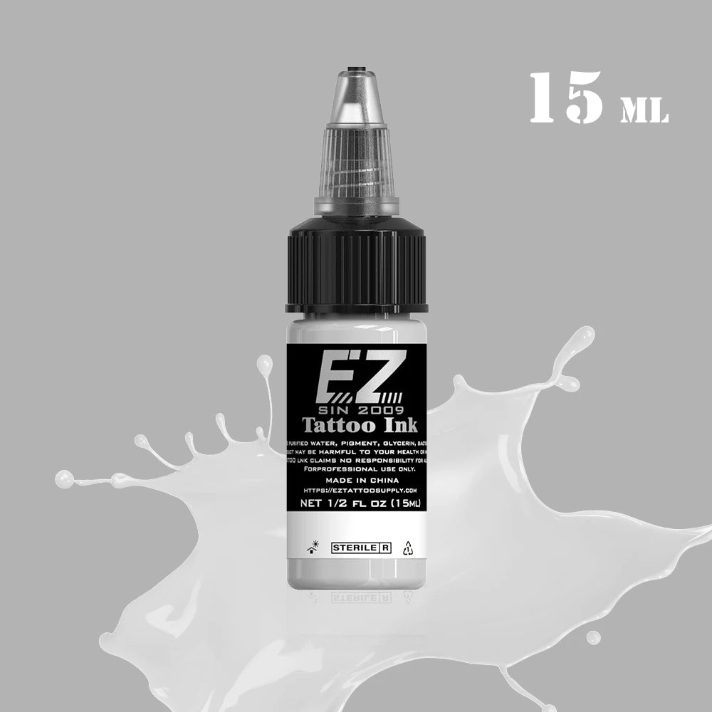 EZ Best Tattoo INK 25 Colors  1/2 oz 15ml/Bottle 3D Makeup Beauty Skin - GilloServ