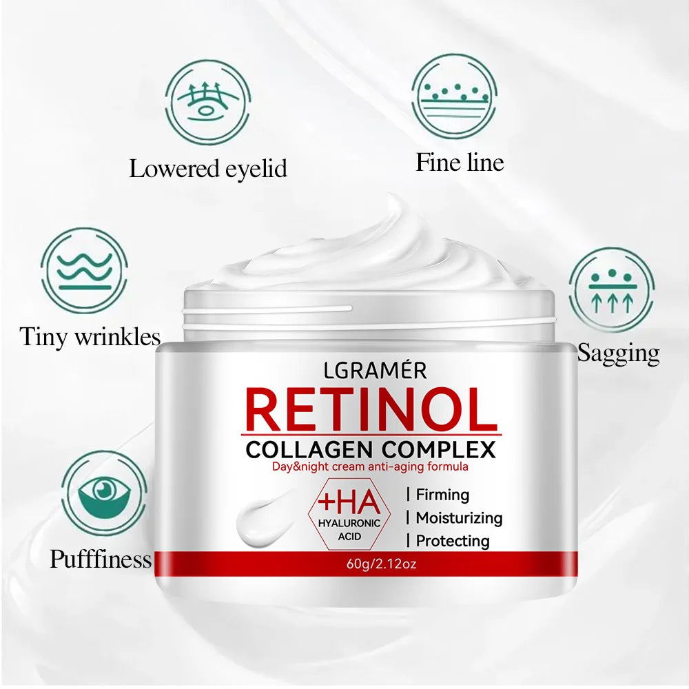 Retinol Wrinkle Removing Cream/ Anti Aging Firming Lifting/Fine Lines Whitening Moisturizing Brightening Skin Care Cosmetic - GilloServ