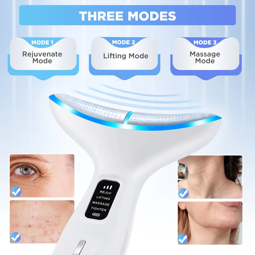 Neck Face Beauty Device EMS Vibration Massage/Care Home Use Beauty Device - GilloServ