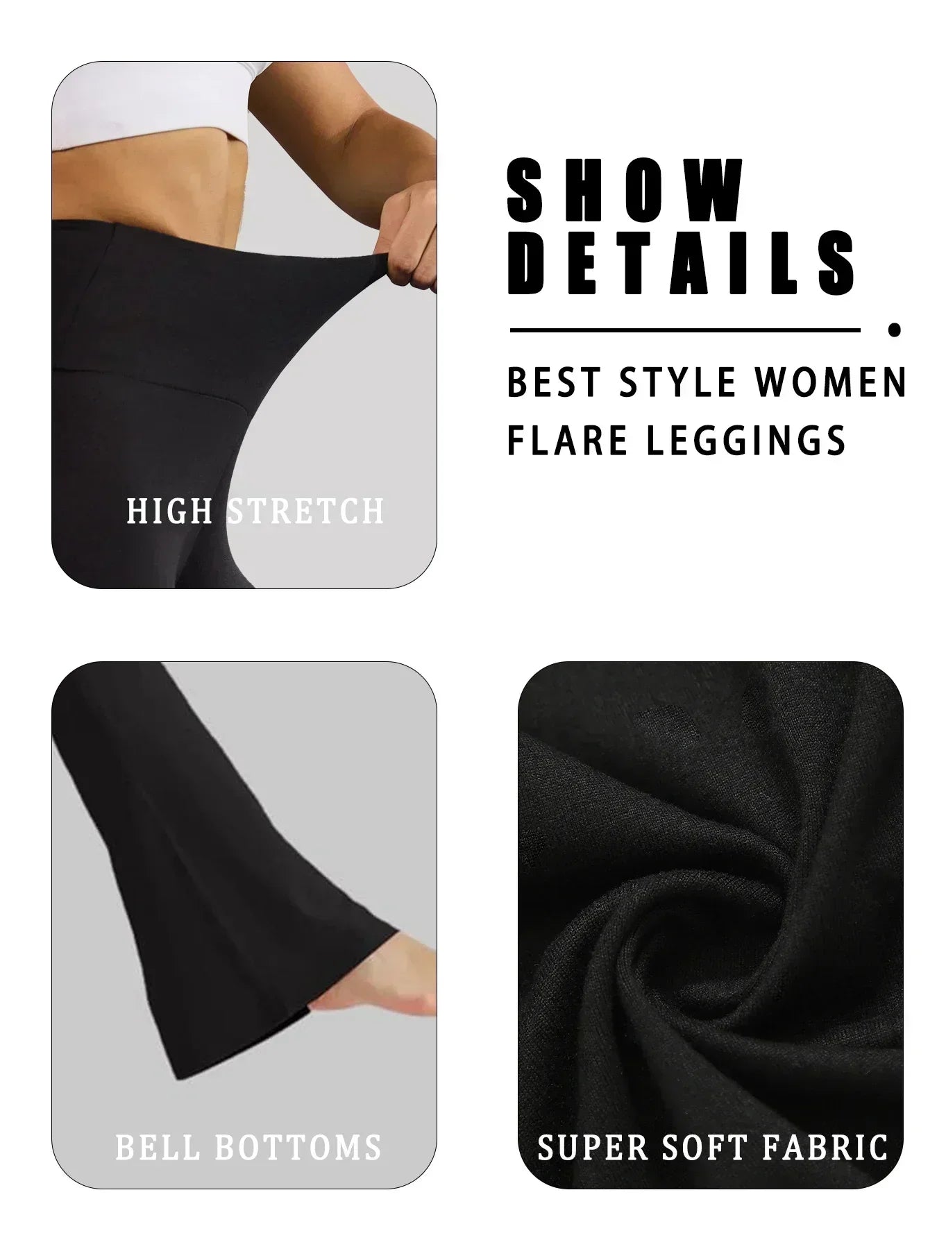 2 Pack Women's Super Soft High Waisted Yoga Pants - GilloServ