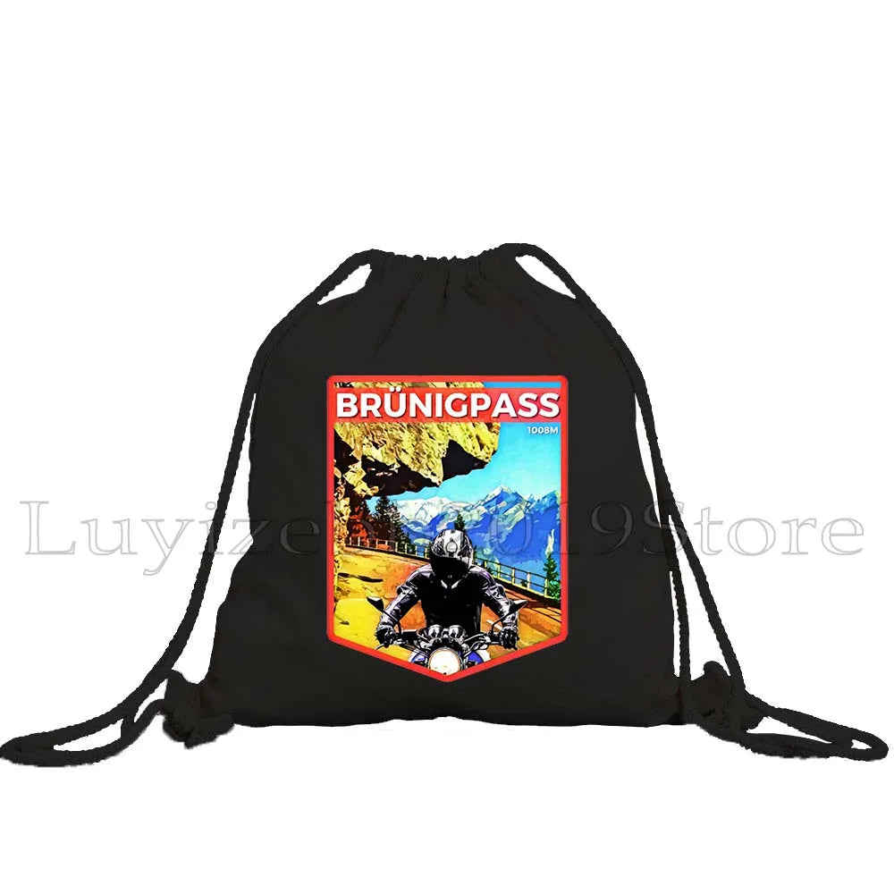 Zurich Switzerland Map Flag Swiss Girl Drawstring Bag - GilloServ