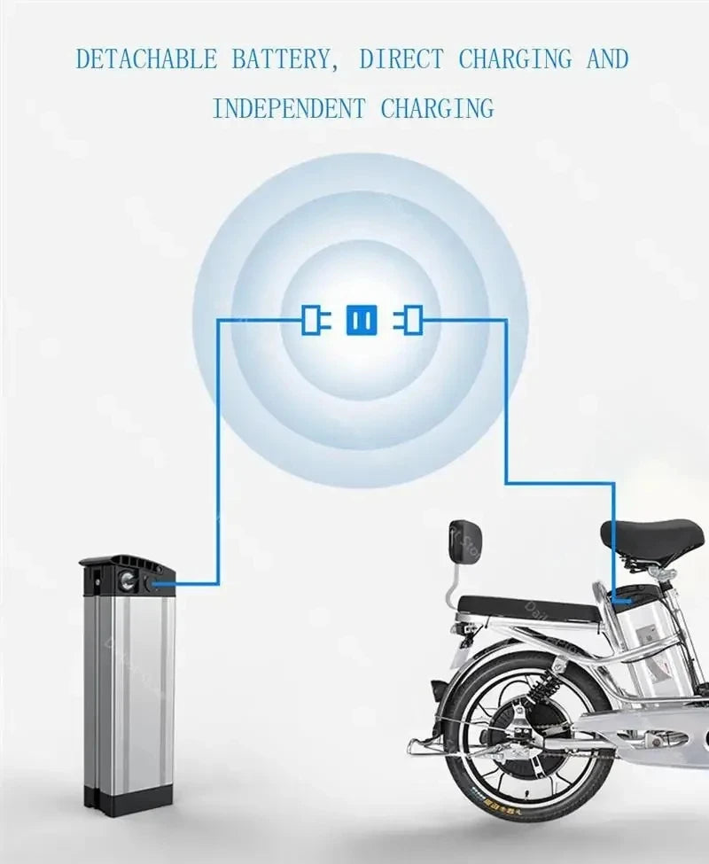 Adult Electric Bicycle 18 Inch 350W 48V 80KM, Two Wheel Electric Bikes With Cruise Control System. - GilloServ