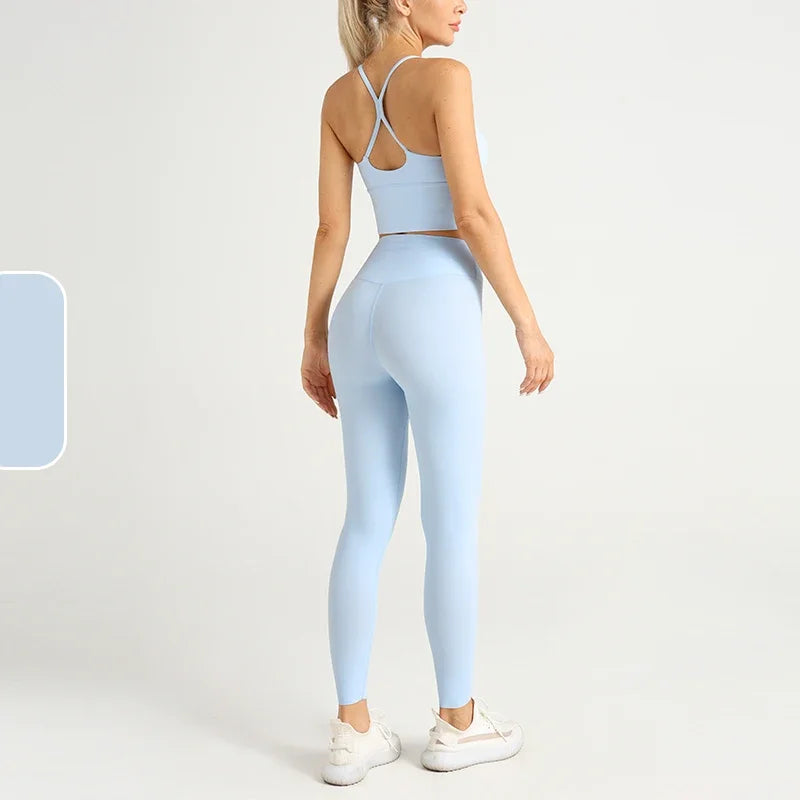 2-Piece Yoga Outfit, Women's Sports Set, Fitness Apparel, - GilloServ