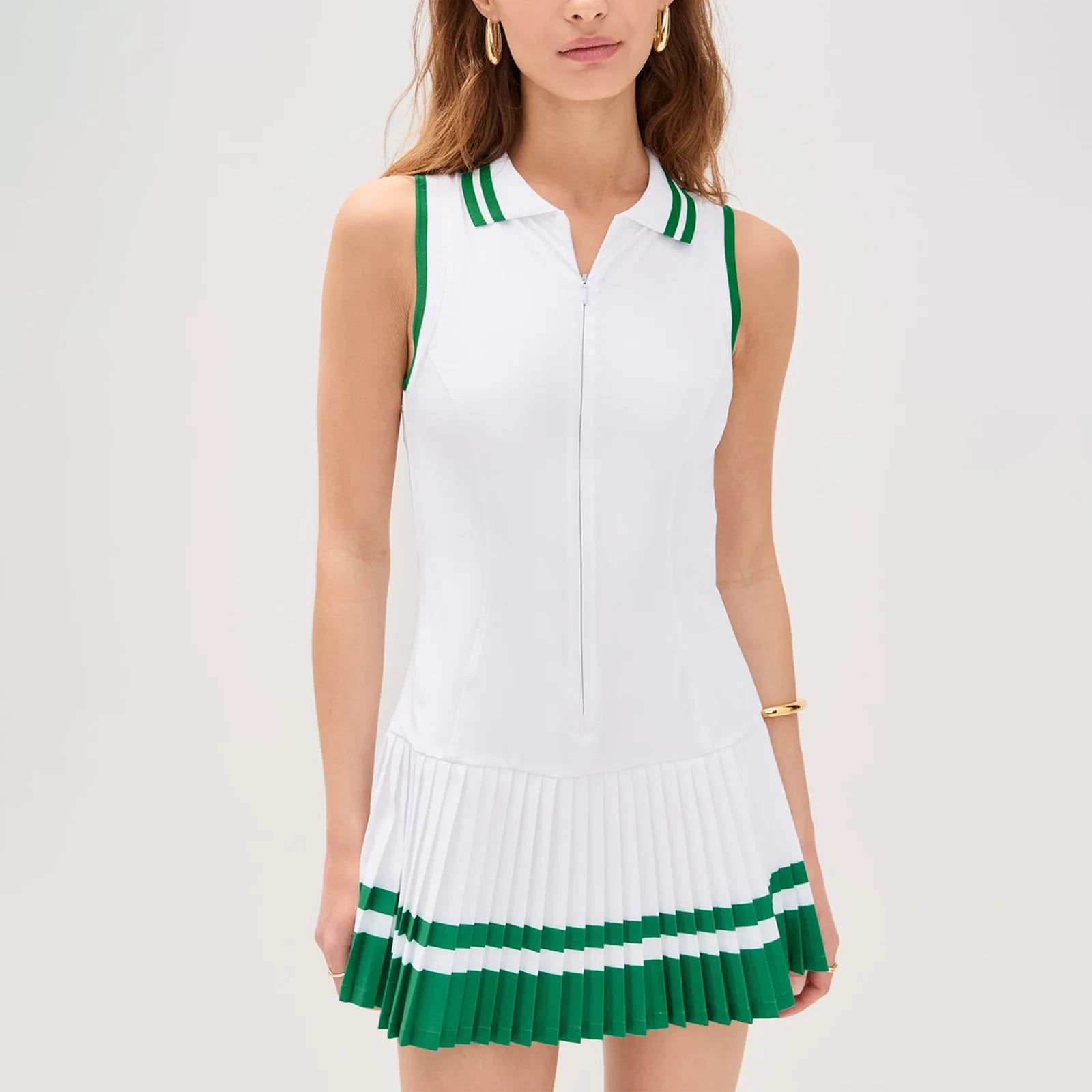 Women's Golf Wear POLO Sleeveless Tennis Dress Pleated - GilloServ