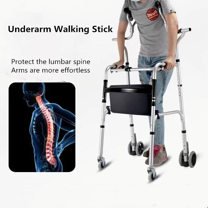 Elderly Rehabilitation Walker Device Underarm Crutche Walking Stick - GilloServ