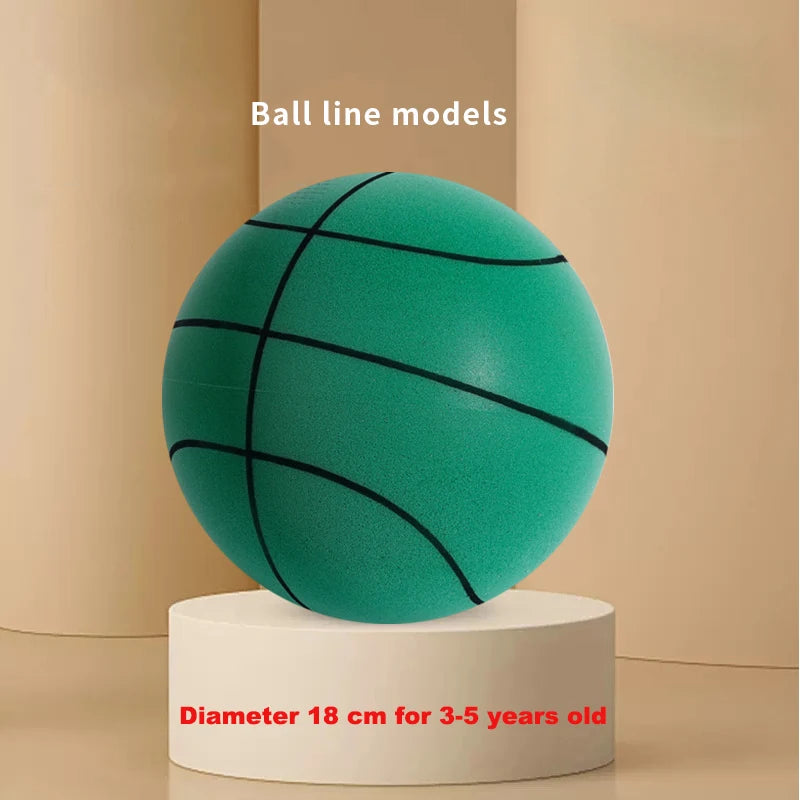 Bouncing Mute Ball Indoor Silent Basketball cm and Basket Foam Ball Sports - GilloServ