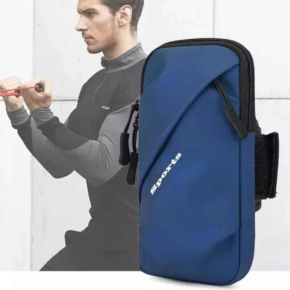Running Phone Holder Jogging Bags for iPhone Samsung Universal Waterproof PU Sports Armband Phones Arm Bag Running Accessory - GilloServ