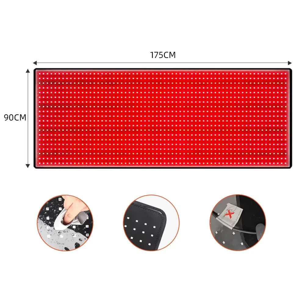 660nm 850nm LED red light therapy yoga mat home health relaxation - GilloServ