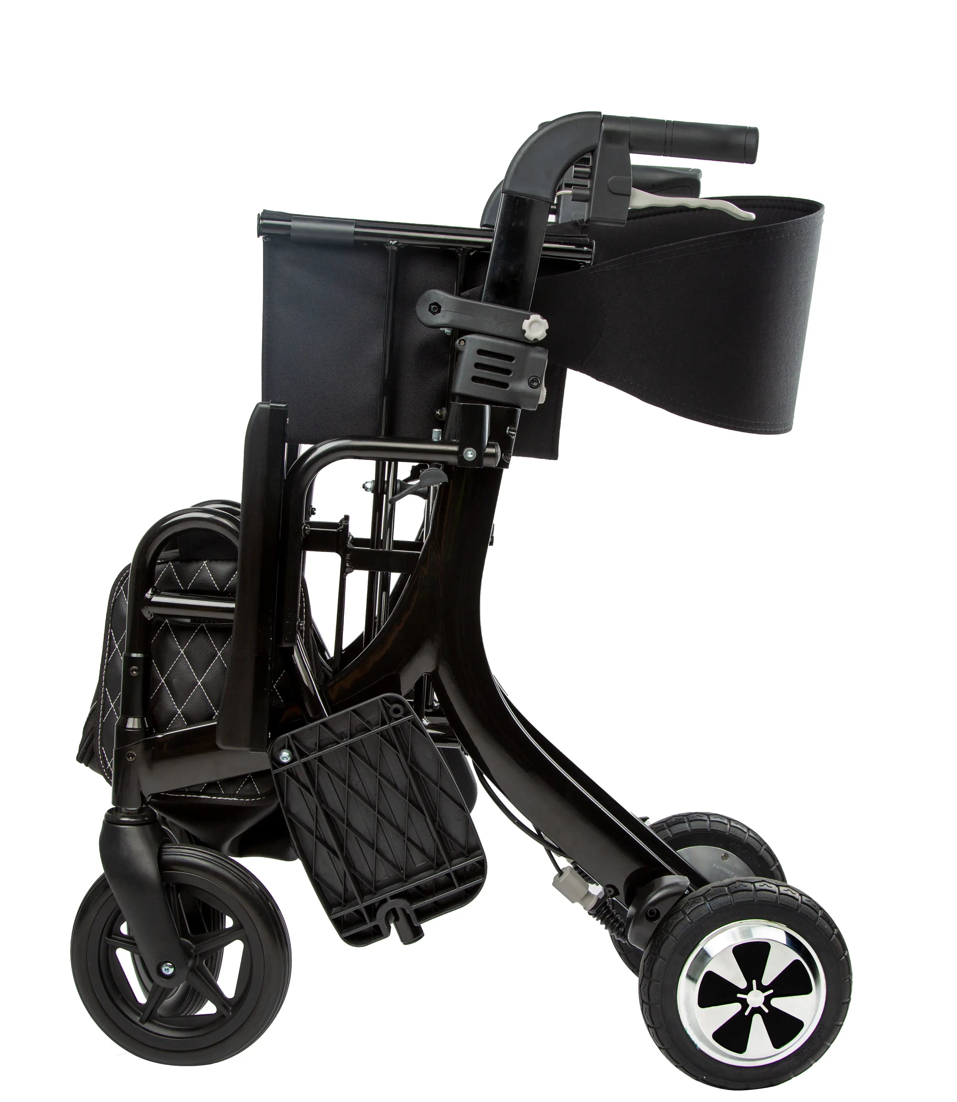 Lightweight Foldable All-Terrain Walker, Rollator Elderly Mobility Wheelchair, Carrier Shopping Cart - GilloServ