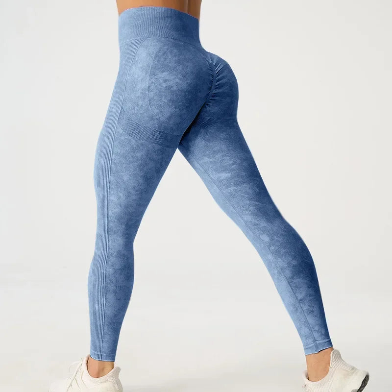 High Waisted Frosted Yoga Pants External Wear Hip Lifting Training Fitness Pants - GilloServ