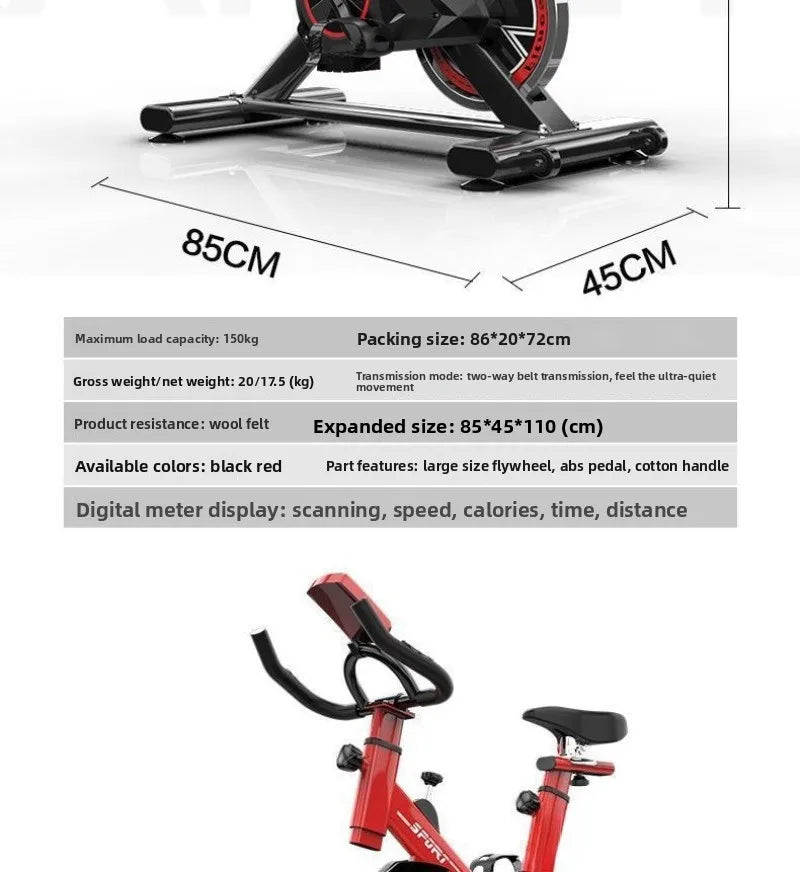 Exercise bike Ultra-quiet household spinning bike Indoor bicycle/// fitness equipment - GilloServ