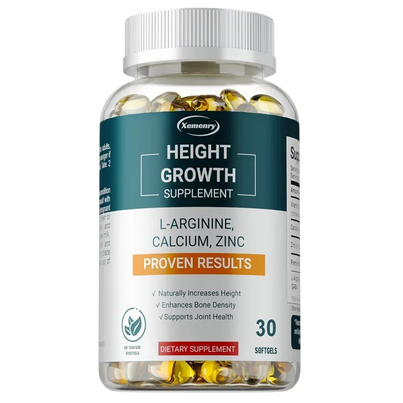 Height Growth Supplements - Supports Bone and Joint Health, Natural Height Growth, Promotes Absorption, and Boosts Immunity - GilloServ