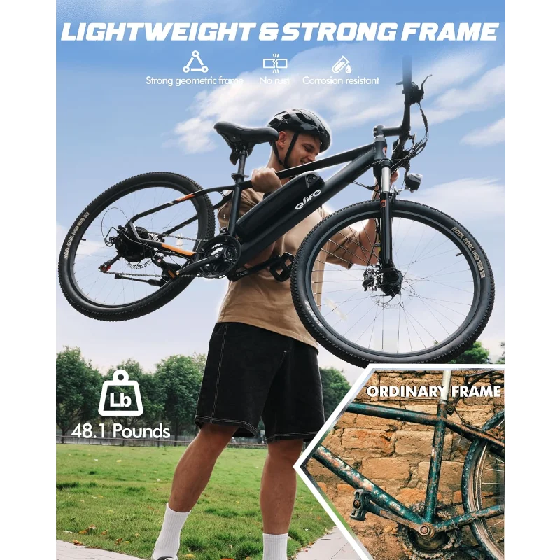 Racer Electric Bike for Adults - 21-Speed Mountain Lightweight - GilloServ