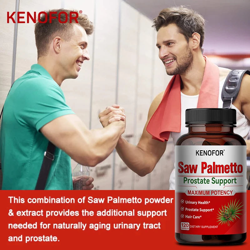 KENOFOR Saw Palmetto Extract Supplement - Supports Good Sleep, Prostate and Urinary Tract Health, Promotes Hair Growth - GilloServ