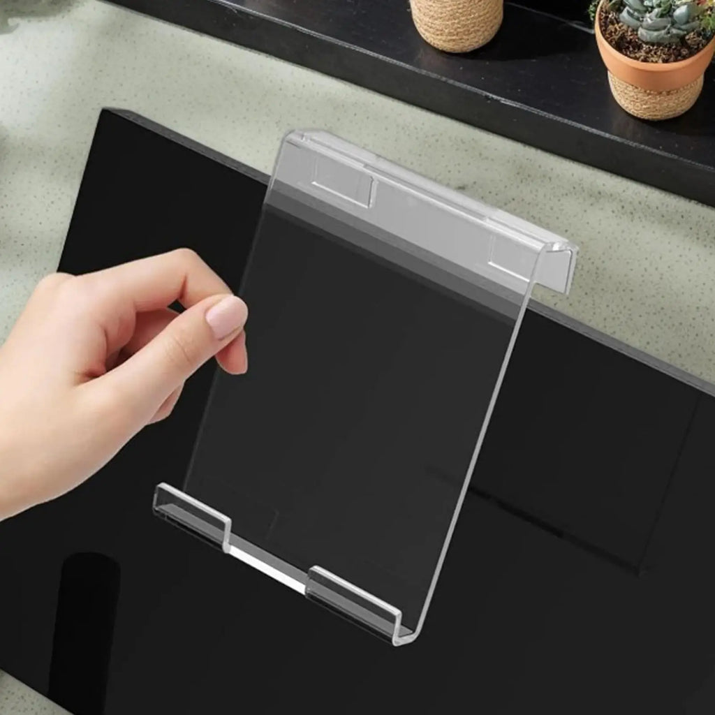 Book Holder for Treadmill Clear Acrylic Exercise Bike Phone Stand Home Fitness Accessory Gym Workouts Tablet Bracket for Bike - GilloServ