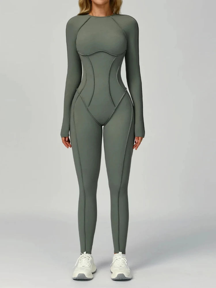 Women Yoga Suit Beautiful Back Hollow Out One Piece Sport Fitness Clothing Cotton Comfortable Activewear Stretchy Gym - GilloServ