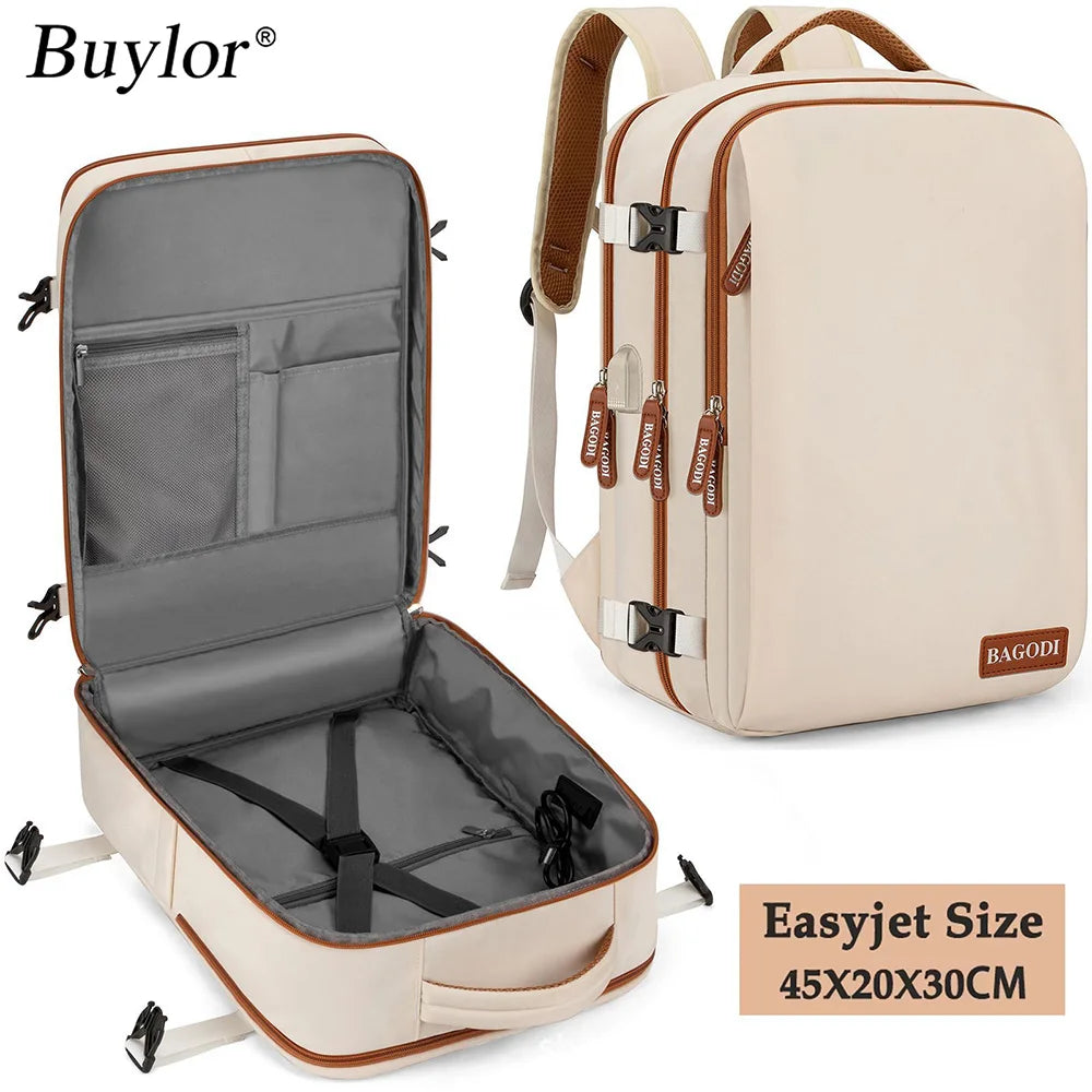 Buylor Travel Backpack for Women Men 45x20x30 Easyjet Cabin Bags Laptop Backpacks Carry on Backpack Casual Daypack for Weekender - GilloServ