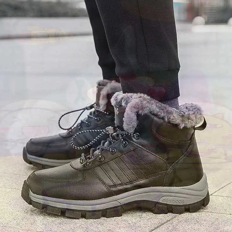 Thermo Thick Heeled Summer Shoes Brand Tennis Boot Black Sneakers - GilloServ