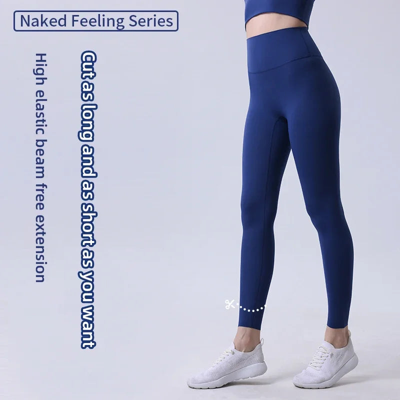 High Waist Naked feeling Nylon Gym Yoga Pants For Fitness - GilloServ