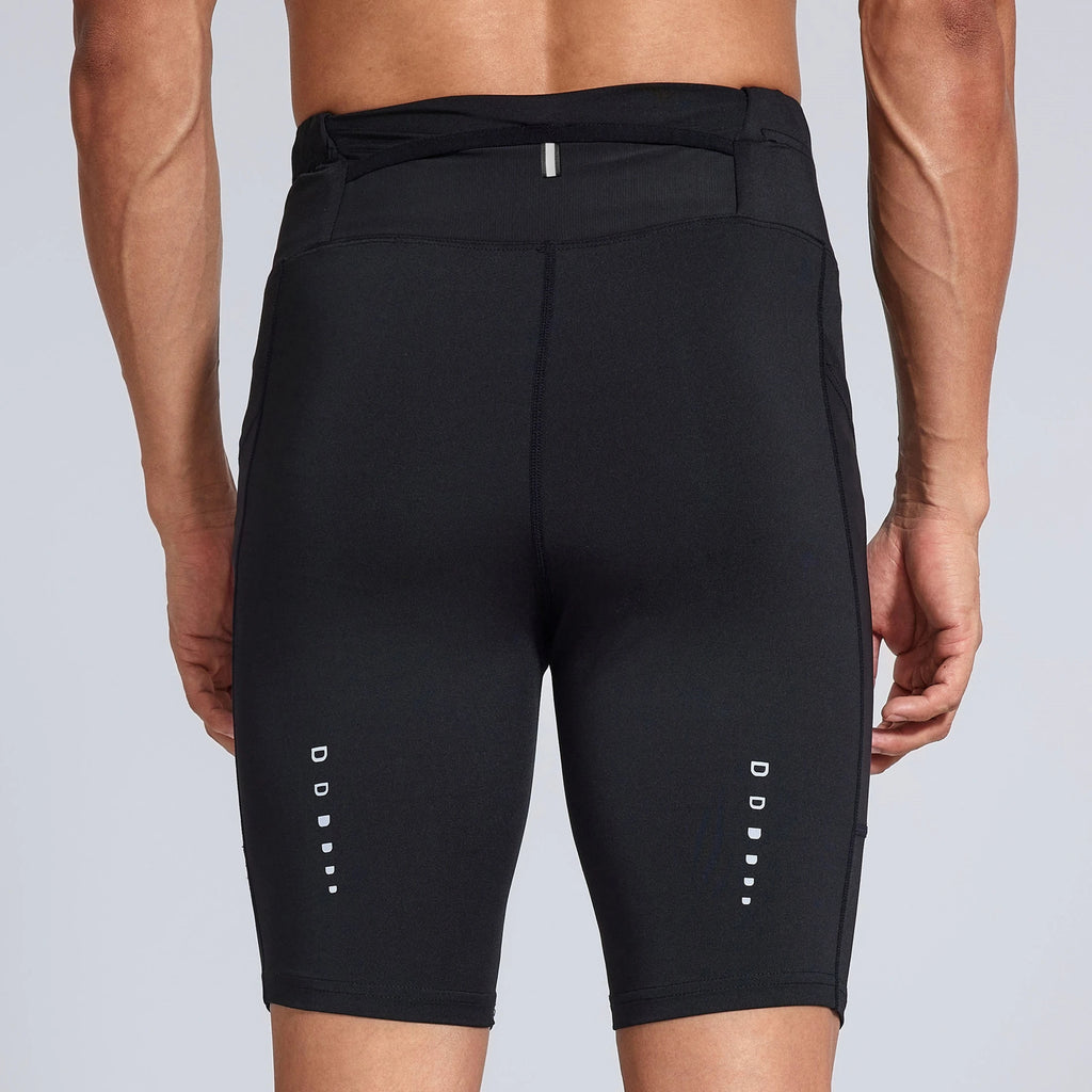 Men Women Yoga Running Shorts Pockets Outdoor Sports Half Pants Tights Exercise Fitness Gym Cycling Shorts Leggings Quick Drying - GilloServ