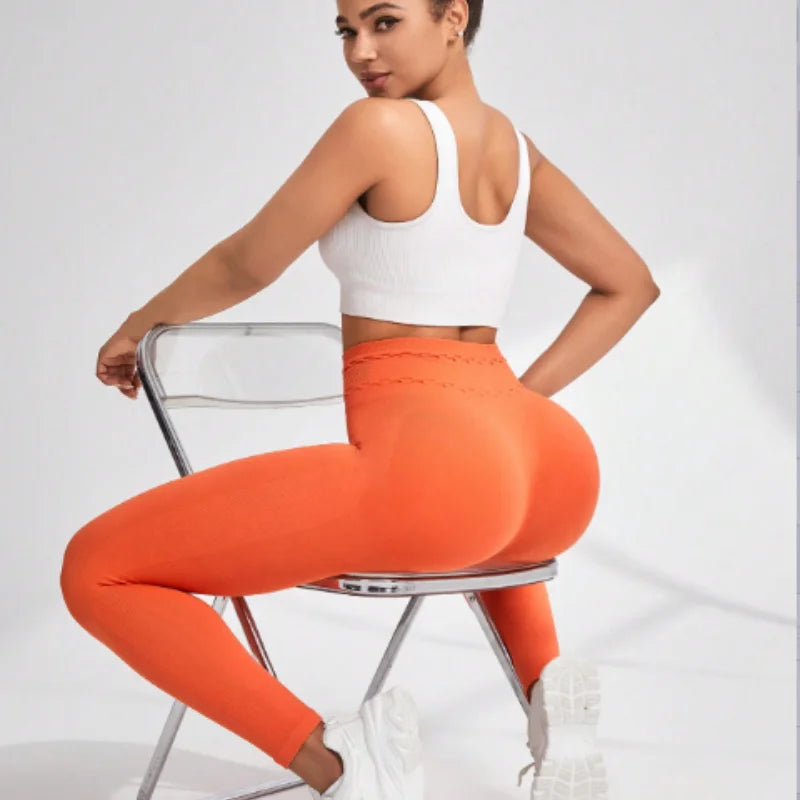 Women's yoga pants seamless sports cycling low waist fitness leggings - GilloServ