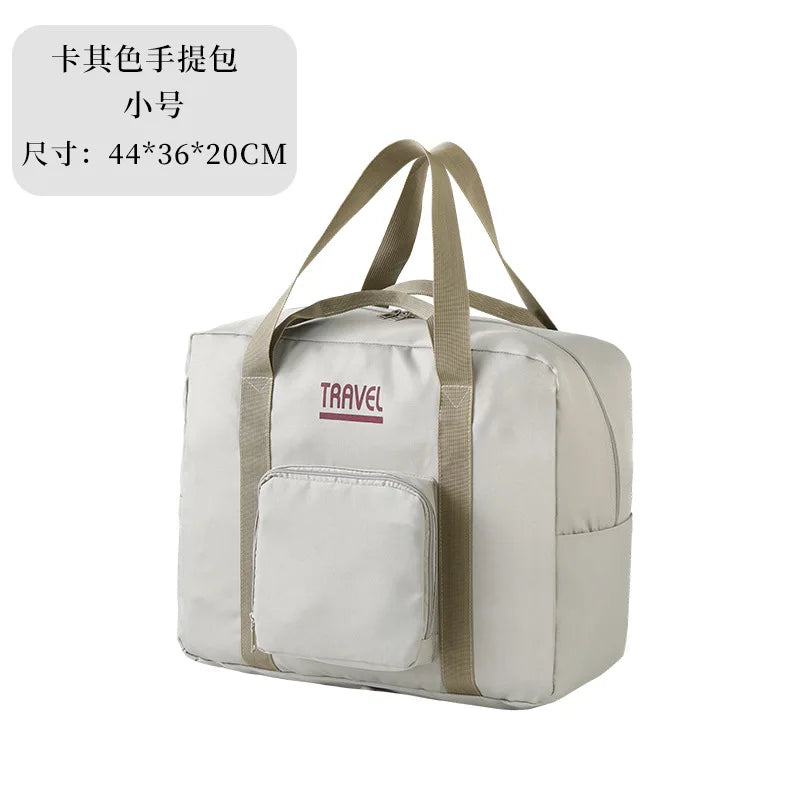 Girls Fashion Solid Color Large Size Travel Bag // New Soft Oxford Personality Zipper High Quality Elegant Outdoors Women's Bags - GilloServ