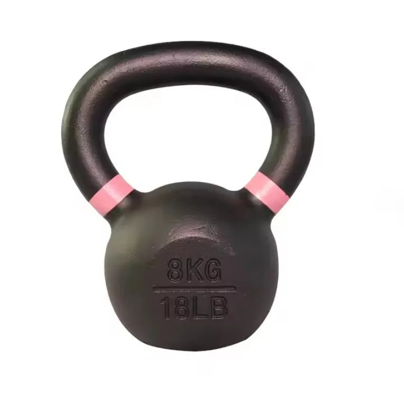 High Quality Cast Iron Competition Kettlebell 16KG// Powder Coated Gym Hot Selling Wide Handles Flat Bottoms for Fitness Training - GilloServ