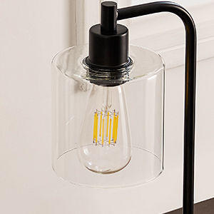 NNEDSZ 2x Pack Industrial Table Lamp with 2 USB Port for Bedside Nightstand Desk and Living Room Office (Bulb not Included)-1