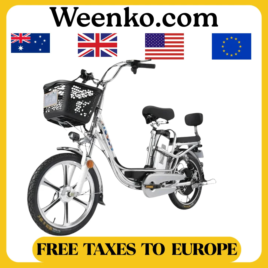 Adult Electric Bicycle 18 Inch 350W 48V 80KM, Two Wheel Electric Bikes With Cruise Control System. - GilloServ