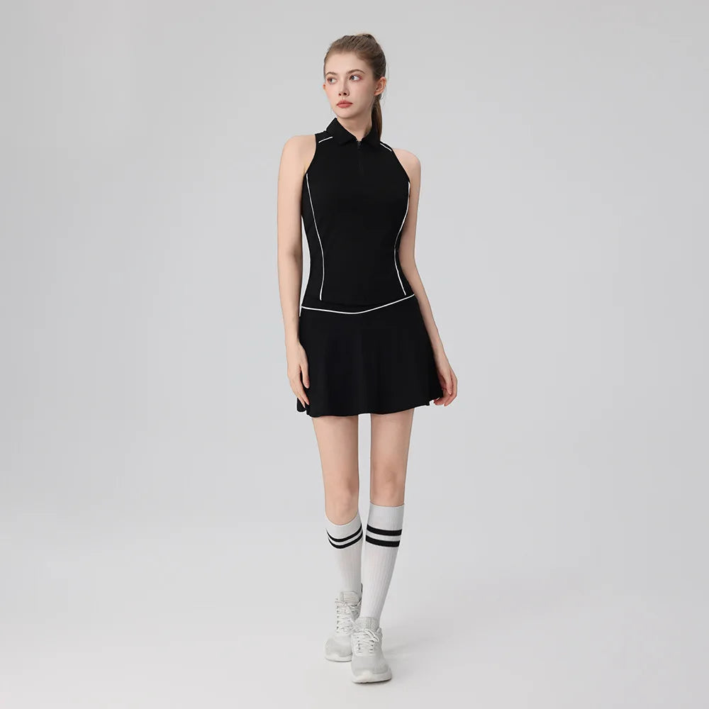 High Quality 2 PCS Tennis Skirt Short Sports Suit Breathable Quick Dry/Yoga/Golf/Gym Sportswear - GilloServ