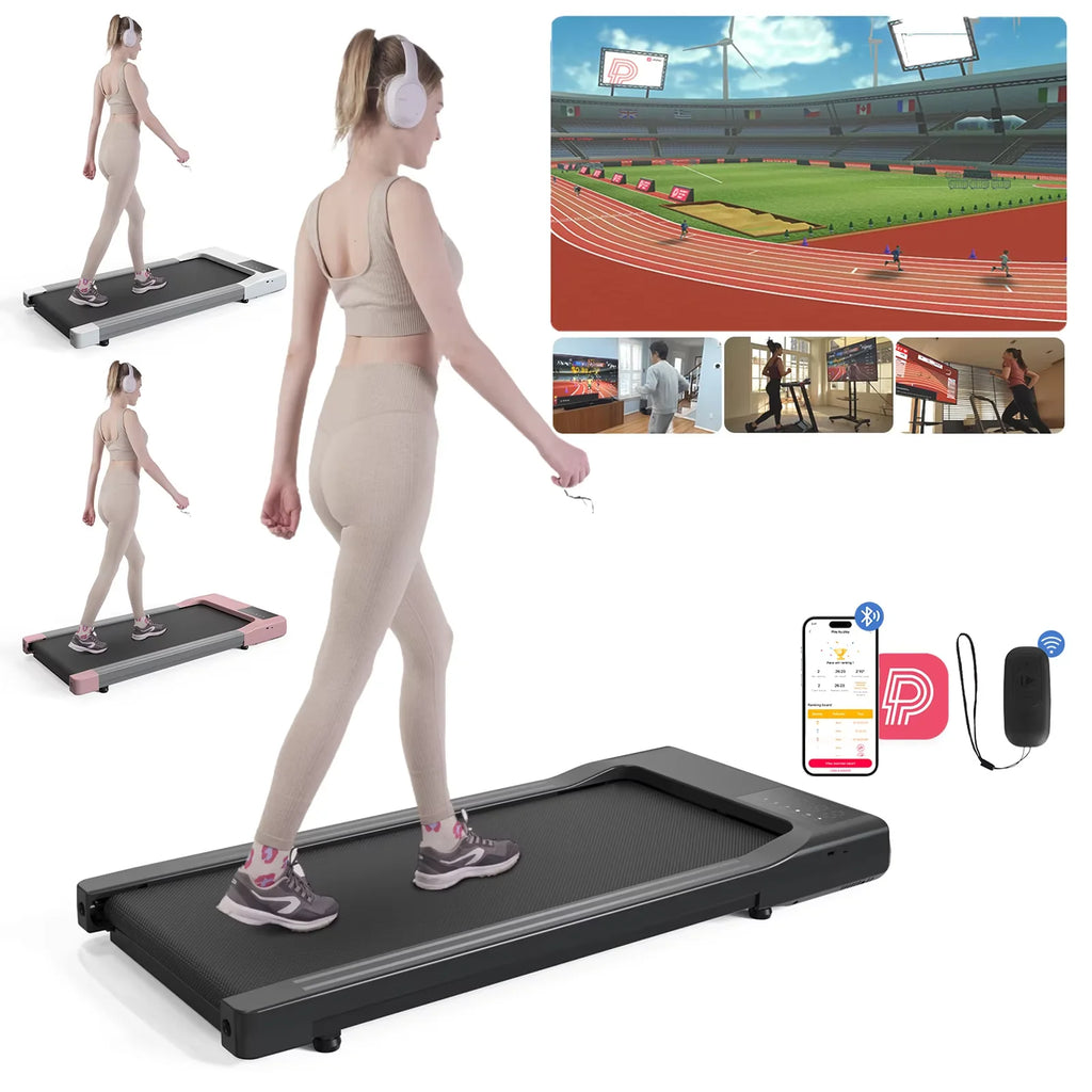 Hot Sale Treadmill 2in1 Treadmills for Home/Office Remote Control LCD Display Adjustable Speed Walking Pad Exercise Machine - GilloServ