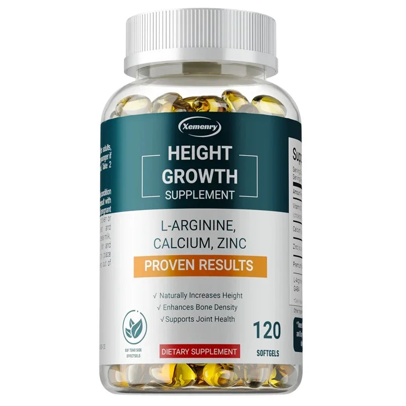 Height Growth Supplements - Supports Bone and Joint Health, Natural Height Growth, Promotes Absorption, and Boosts Immunity - GilloServ