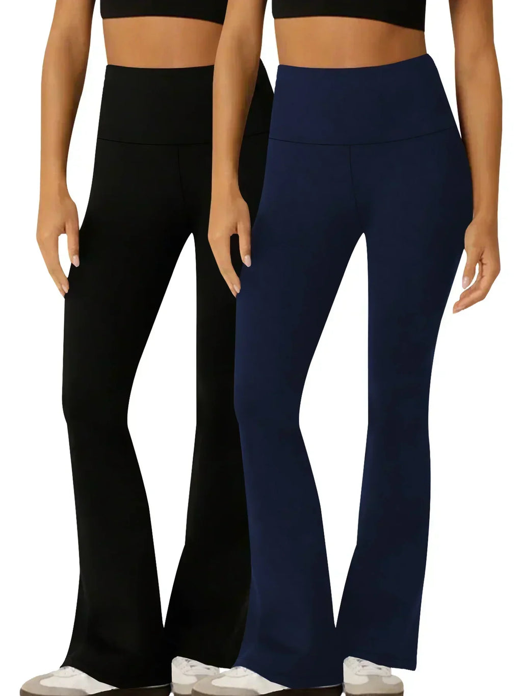 2 Pack Women's Super Soft High Waisted Yoga Pants - GilloServ