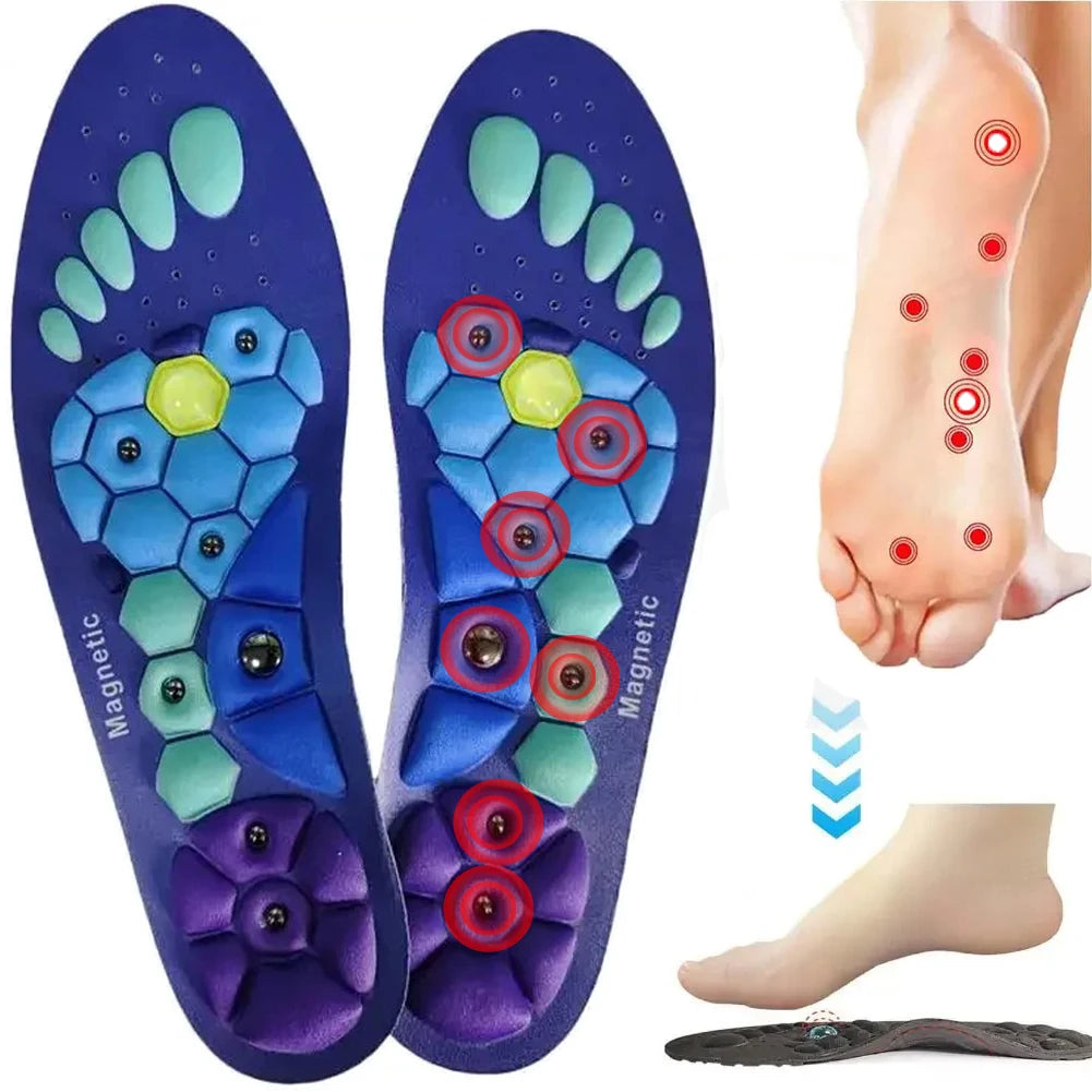 Medical Magnetic Therapy Sports Insoles Massage Foot Weight Loss - GilloServ